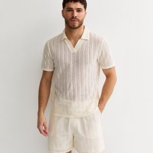 Crochet Polo Shirt