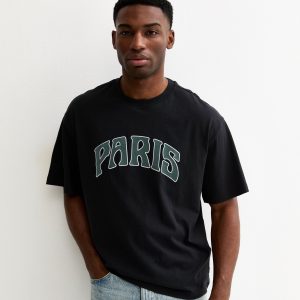Black Paris Short Sleeve Top