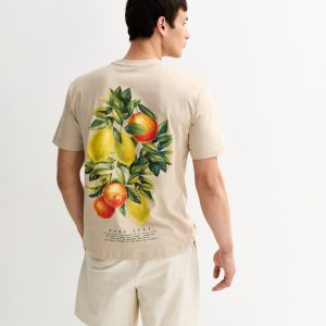 Off White Slogan Print Relaxed T-Shirt